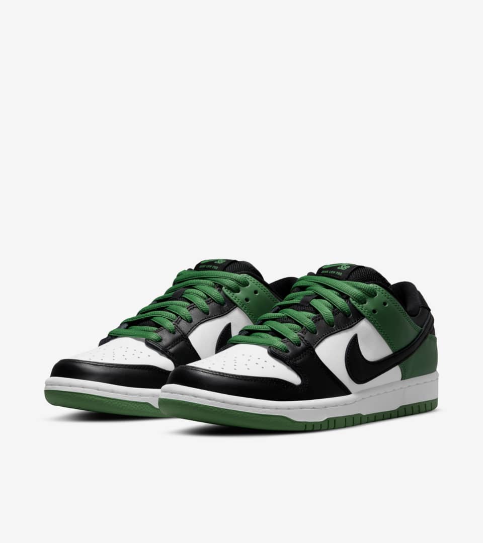 Nike SB Dunk Low Pro 'Black and Classic Green' (BQ6817-302 ...