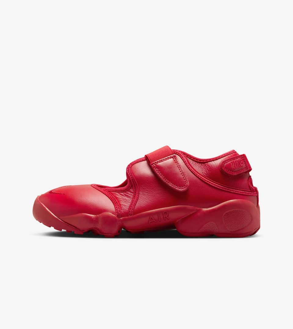 Women s Air Rift Leather Fire Red HM5737 600 release date. Nike SNKRS