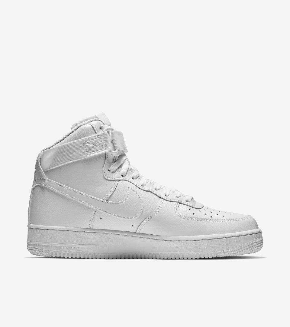 white nike air force ones high tops