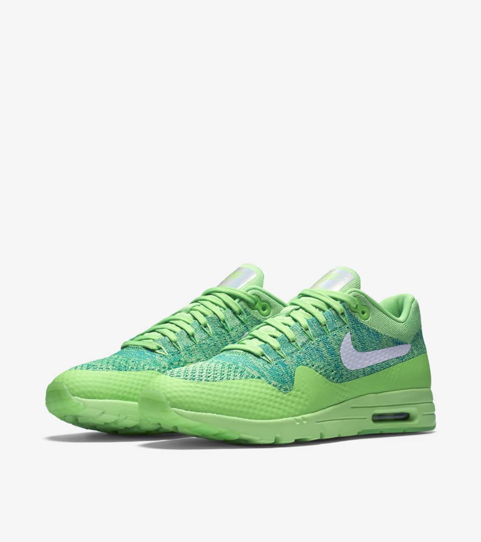 protest intentional sewing machine National Air: Women's Nike Air Max 1 Ultra Flyknit 'Voltage Green'. Nike  SNKRS