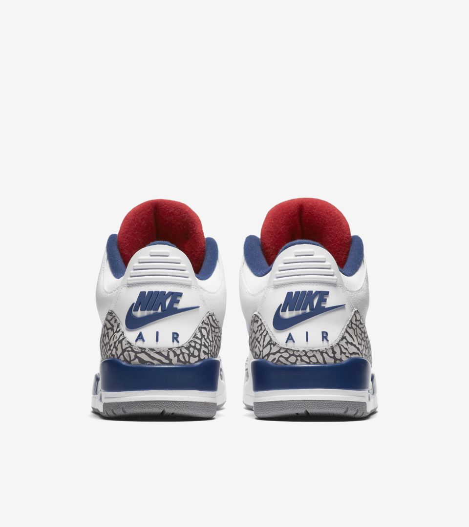 Air Jordan 3 Retro OG 'White & Cement Grey & Blue'. Nike SNKRS