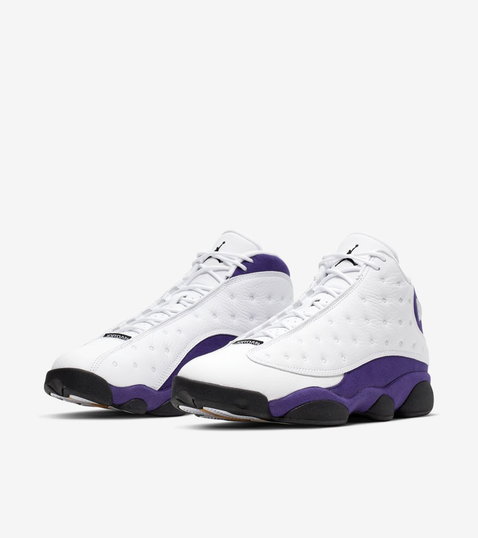 the white and purple jordans