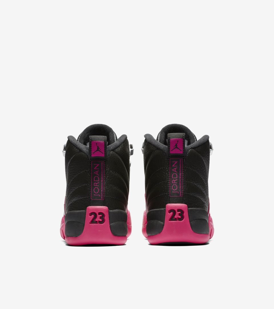 jordan 12 pink and black