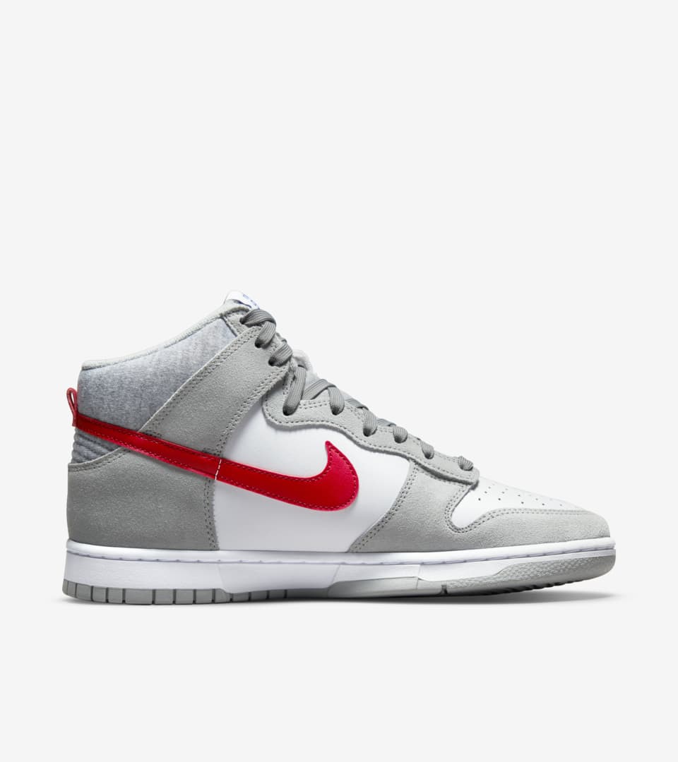 Dunk High 'Light Smoke Grey and Gym Red' (DJ6152-001) Release Date
