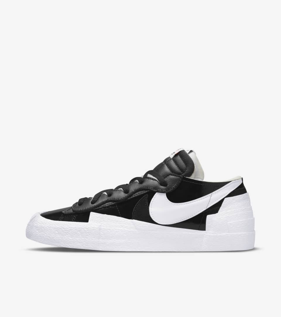 得価再入荷sacai Nike Blazer Low Black Patent24.5cm スニーカー