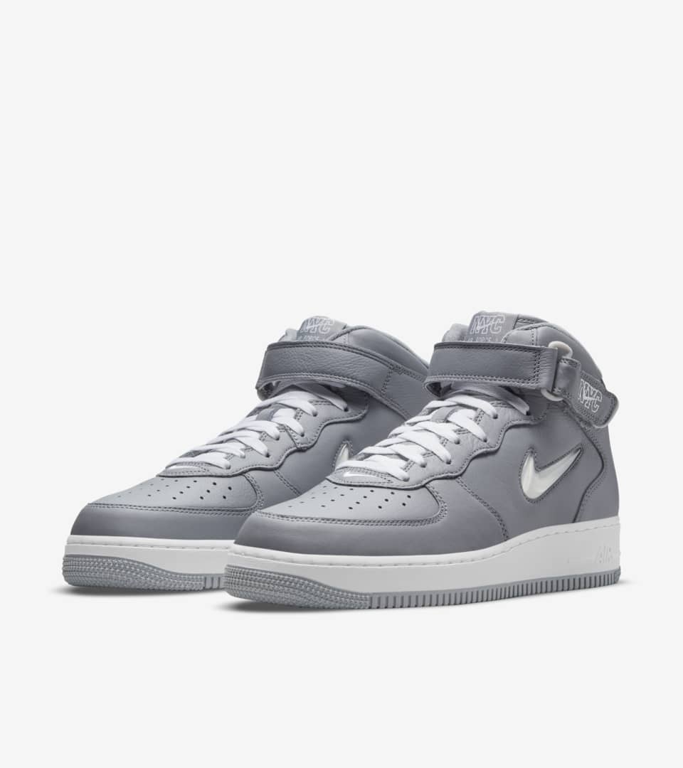 Air Force 1 Mid Jewel 'NYC Cool Grey' Release Date. Nike SNKRS ID