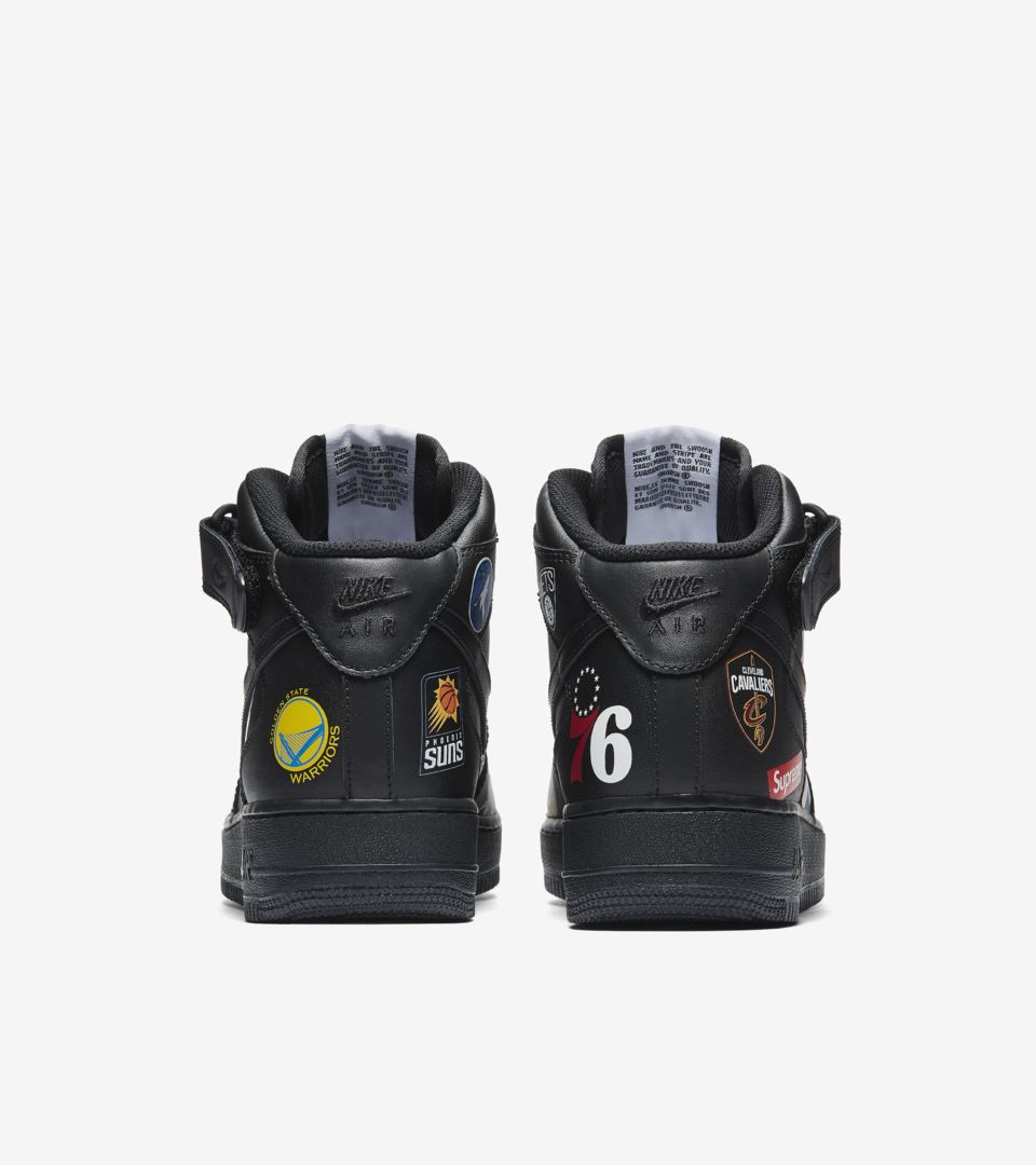 NIKE公式】ナイキ エア フォース 1 MID シュプリーム NBA 'Black' (AQ8017-001 / SF1). Nike SNKRS  JP