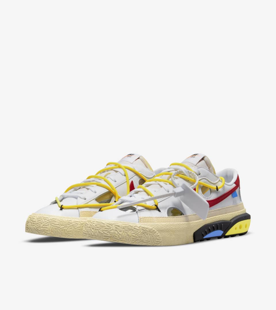 Blazer Low x Off-White™️ 'White and University Red' (DH7863-100) Release  Date. Nike SNKRS