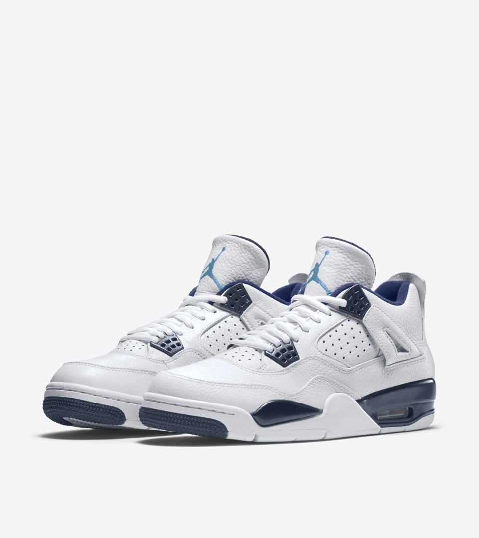 Jordan white with outlet blue