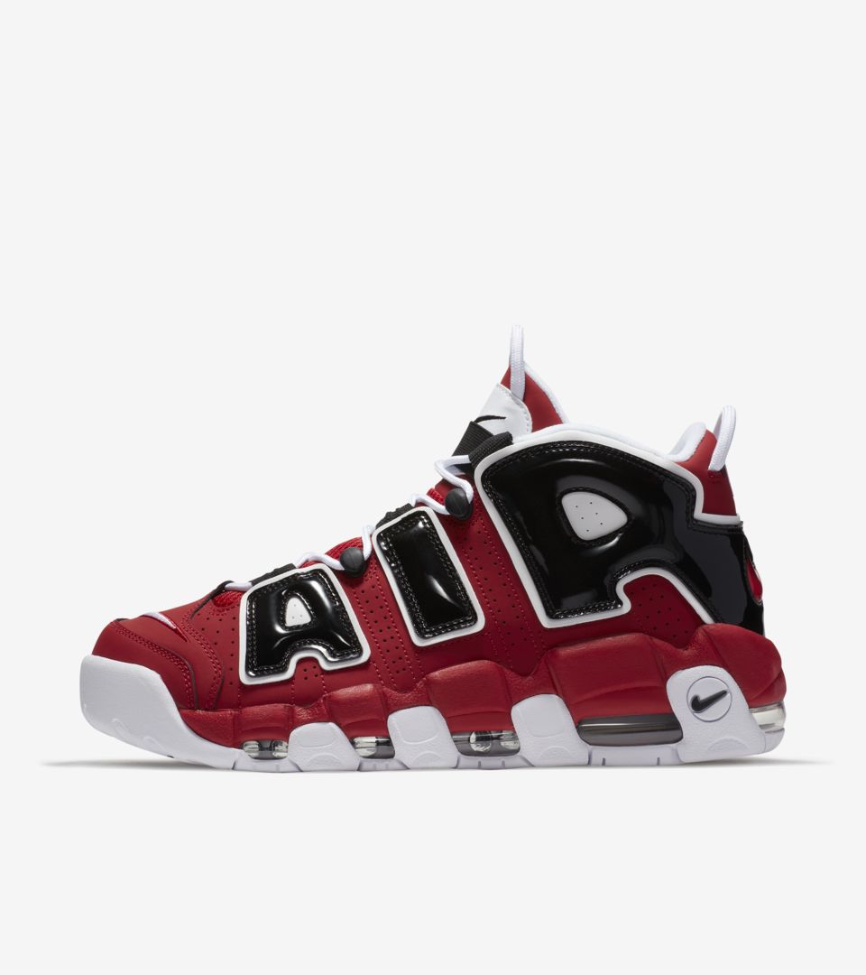 black and red nike air uptempo