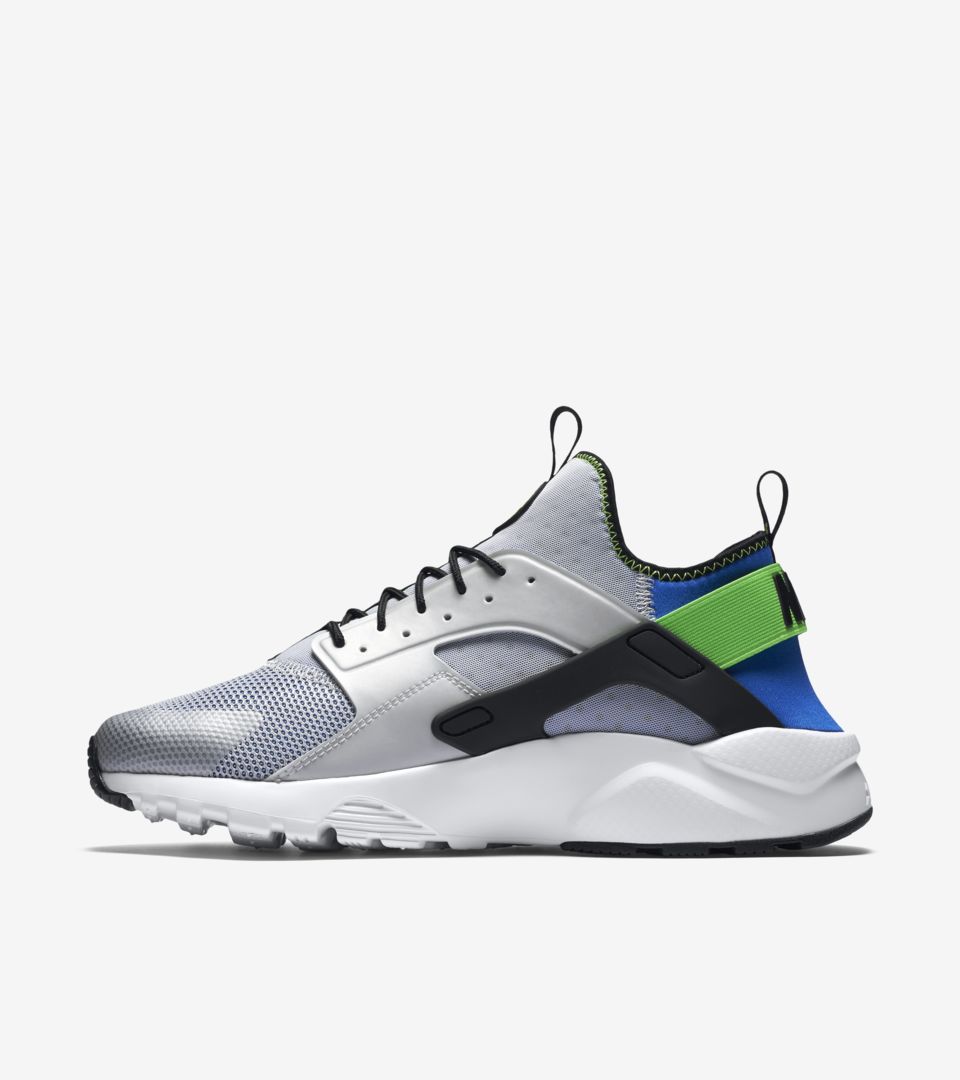 blue and green huaraches