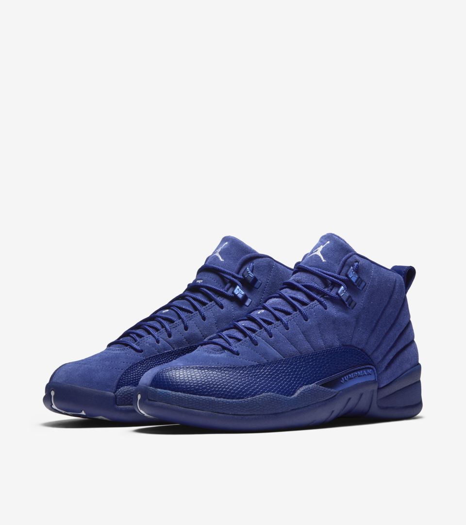 jordan 12 blue and grey