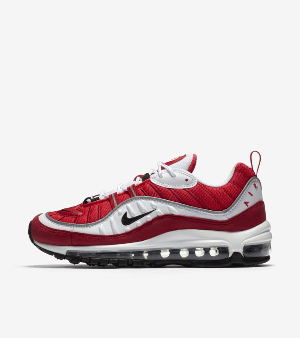 Date de sortie de la Nike Air Max 98 White Gym Red pour Femme. Nike SNKRS