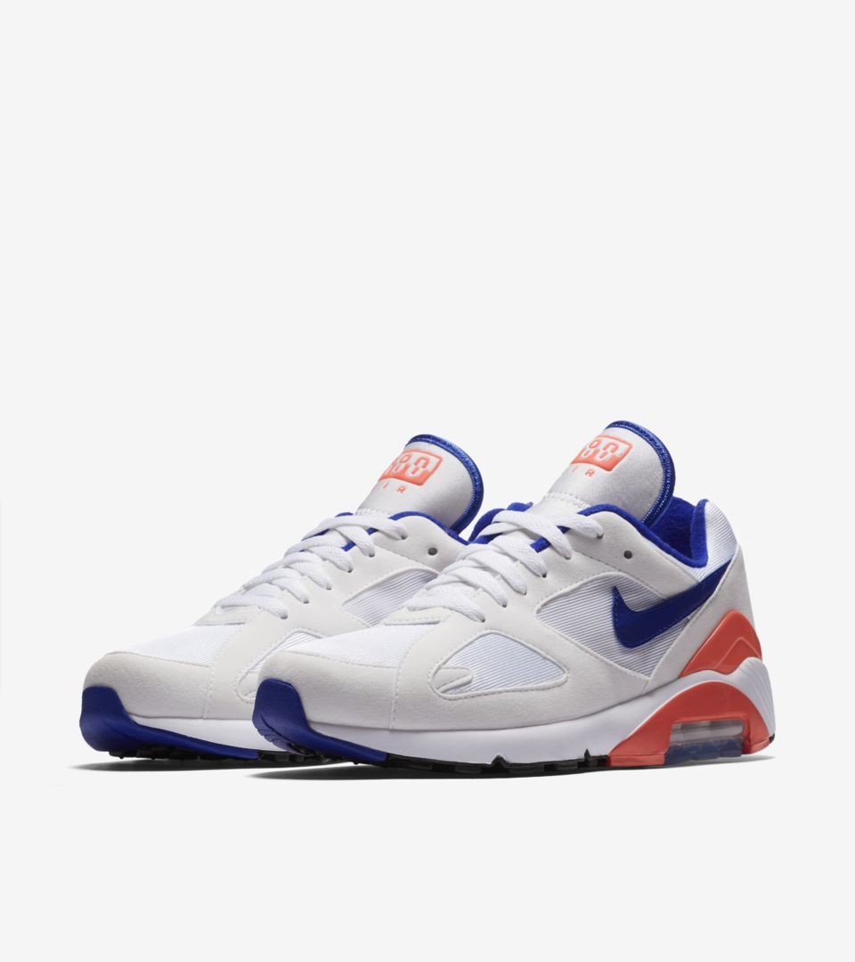 Nike Women's Air Max 180 'White & Solar Red & Racer Blue' Release Date