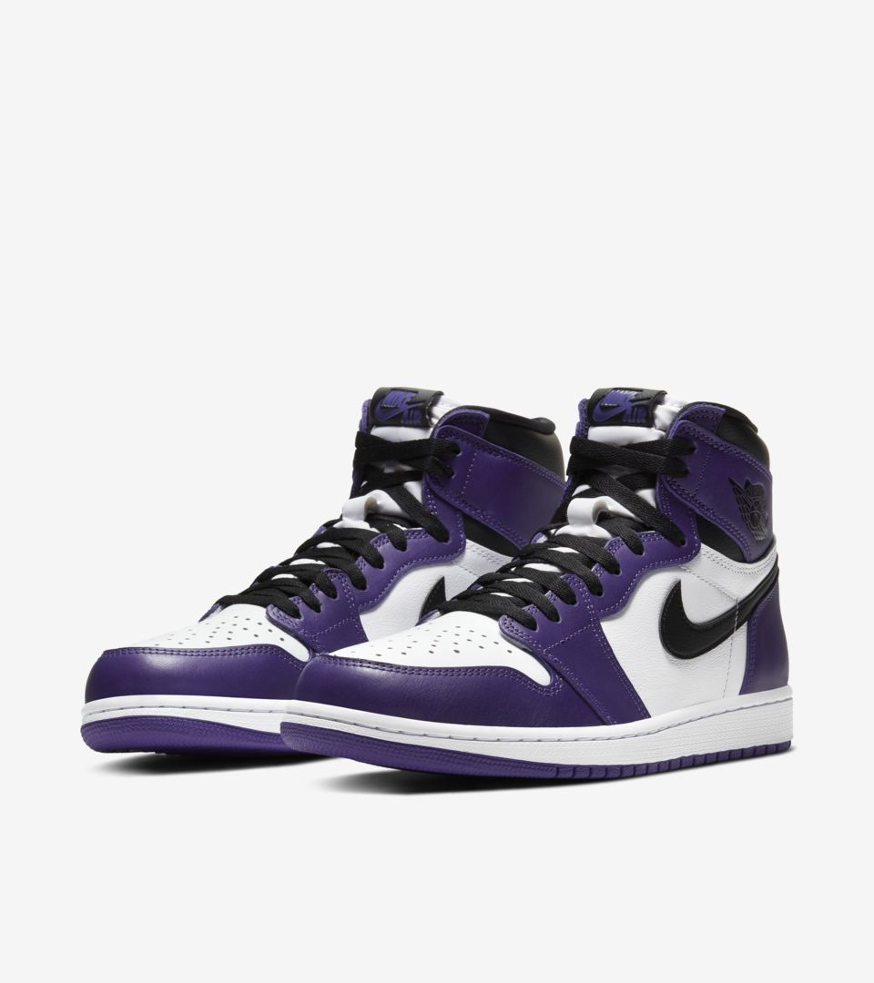 basket air jordan 1 x high purple