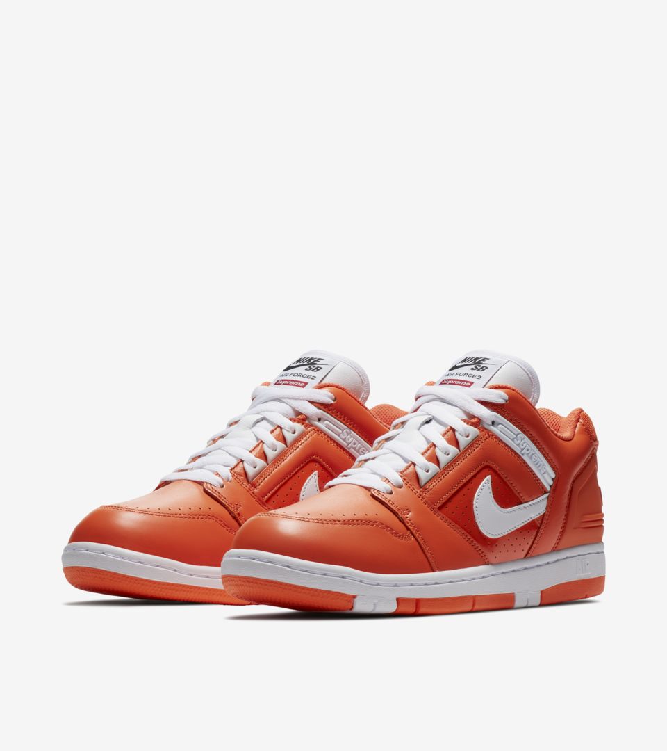 Nike SB AF2 Low Supreme 'Orange Blaze'. Nike SNKRS SI