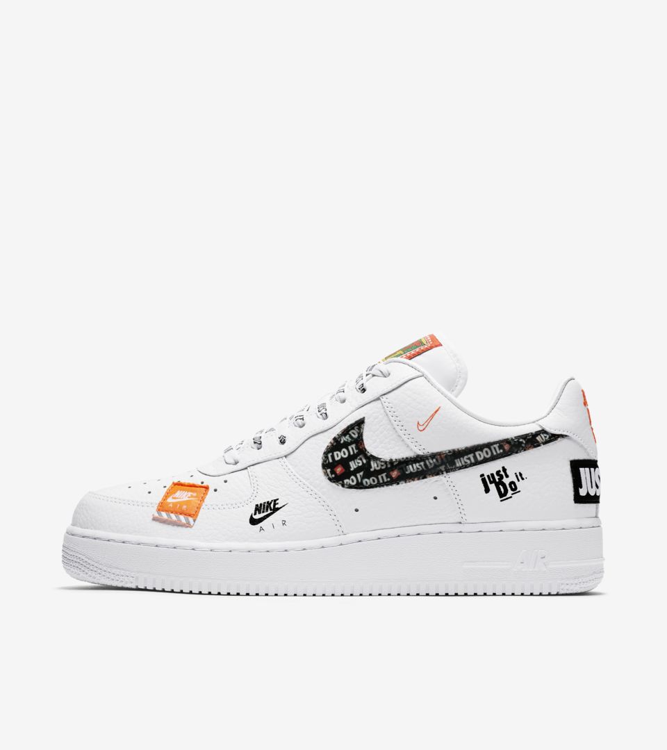 simpatía auge Suradam Nike Air Force 1 Premium Just Do It Collection 'White & Total Orange'  Release Date. Nike SNKRS