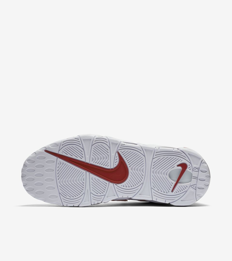 Nike uptempo white varsity 2024 red