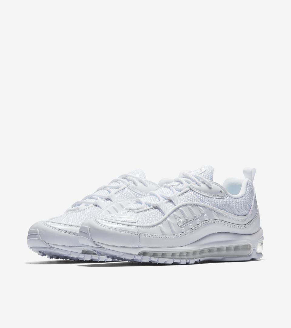 NIKE公式】ナイキ エア マックス 98 'White & Pure Platinum' (640744 ...