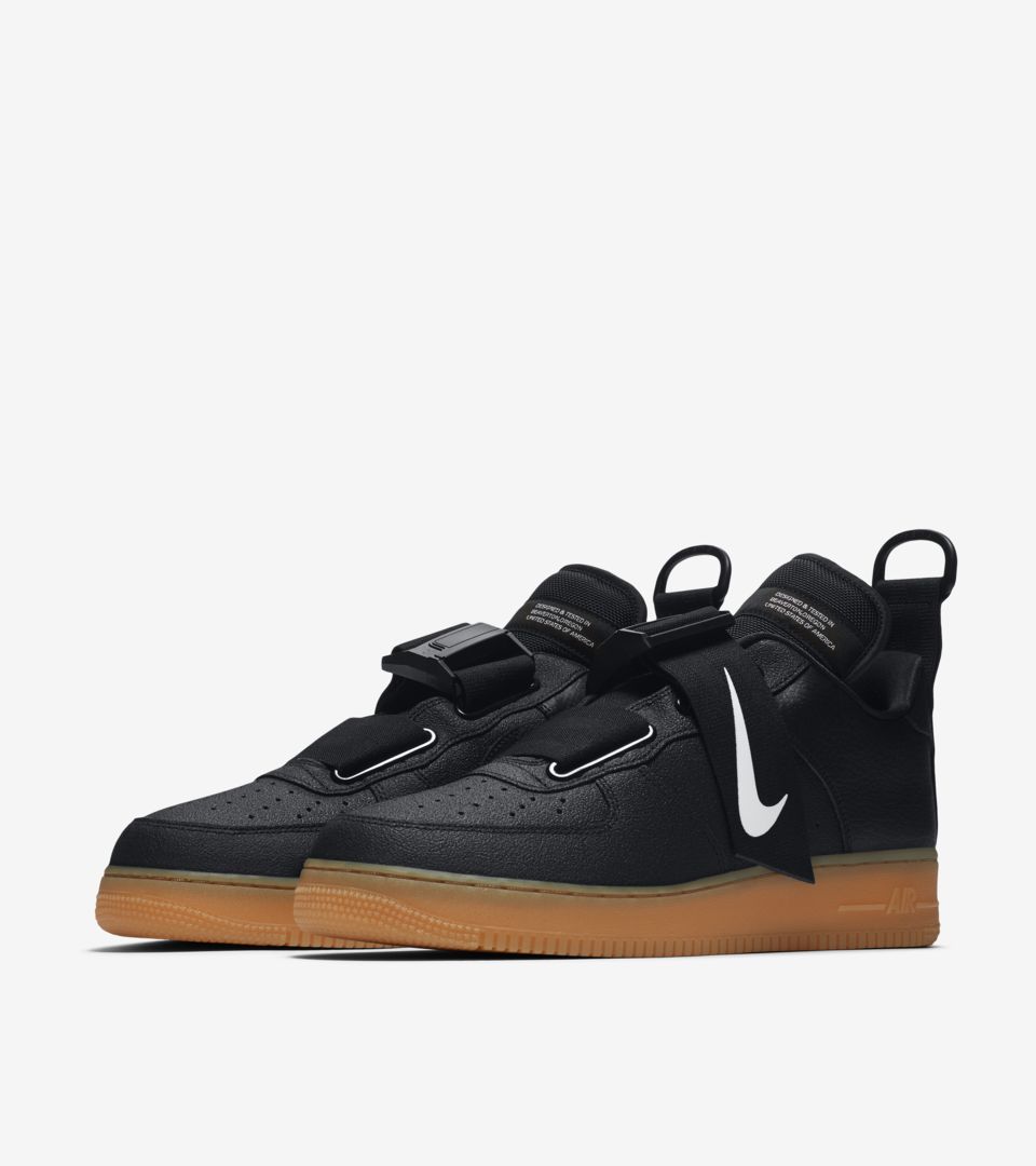 NIke Air Force 1 Utility 'Black \u0026 Gum 