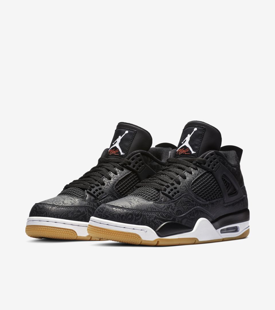 Air Jordan 4 Black And Gum Light Brown And White Data Premiery Nike Snkrs Pl