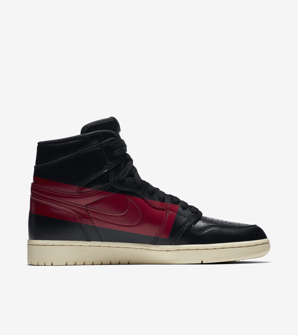 black and red nike jordan shoes