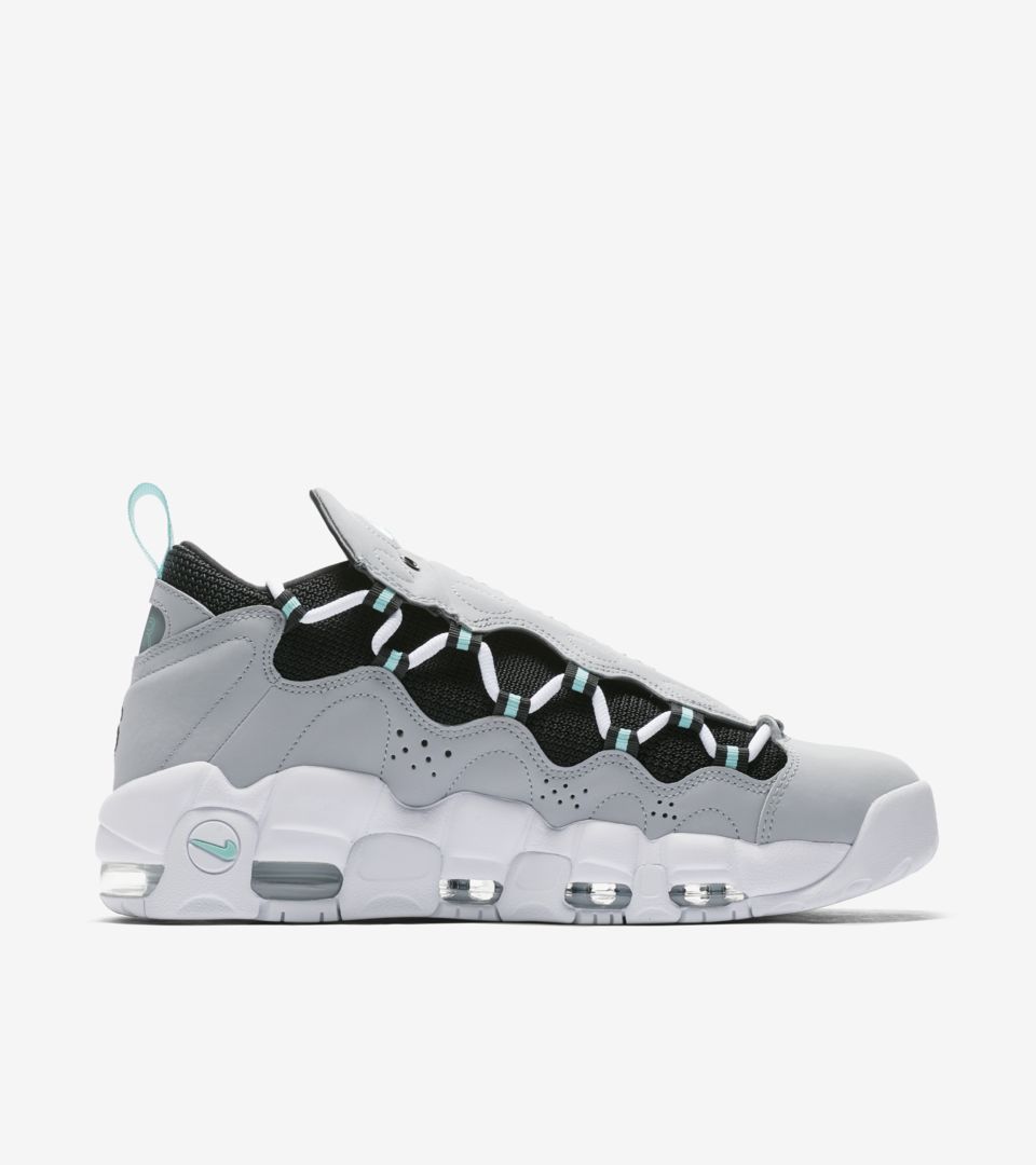 Nike Air More Money 'Wolf Grey & Island Green' Release Nike SNKRS