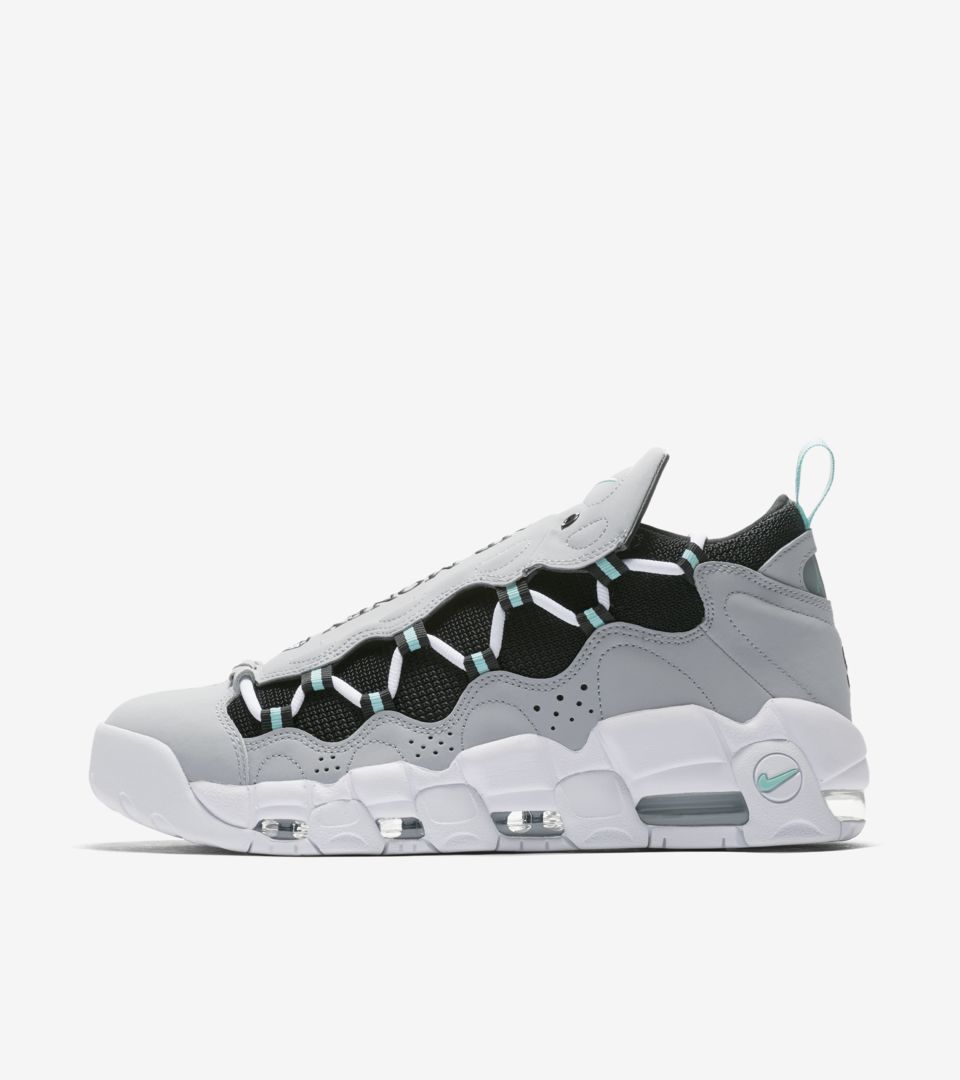 Put away clothes Hate clue Nike Air More Money 'Wolf Grey & Island Green' Release Date. Nike SNKRS