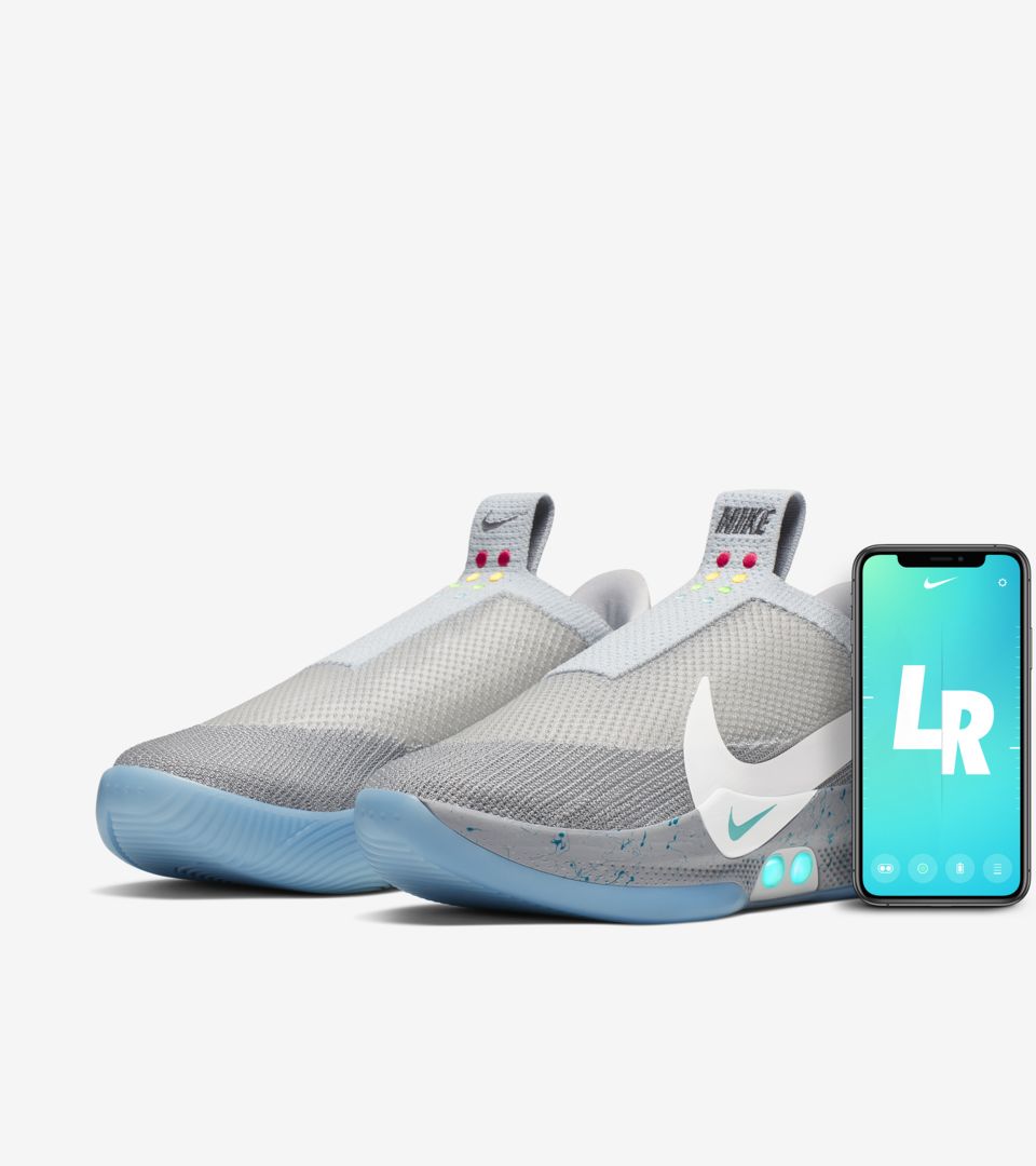 NIKE ADAPT BB アダプト ウルフグレー 26.5センチ ①靴/シューズ ...