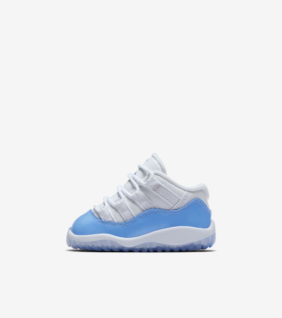 air jordan 11 retro low white university blue
