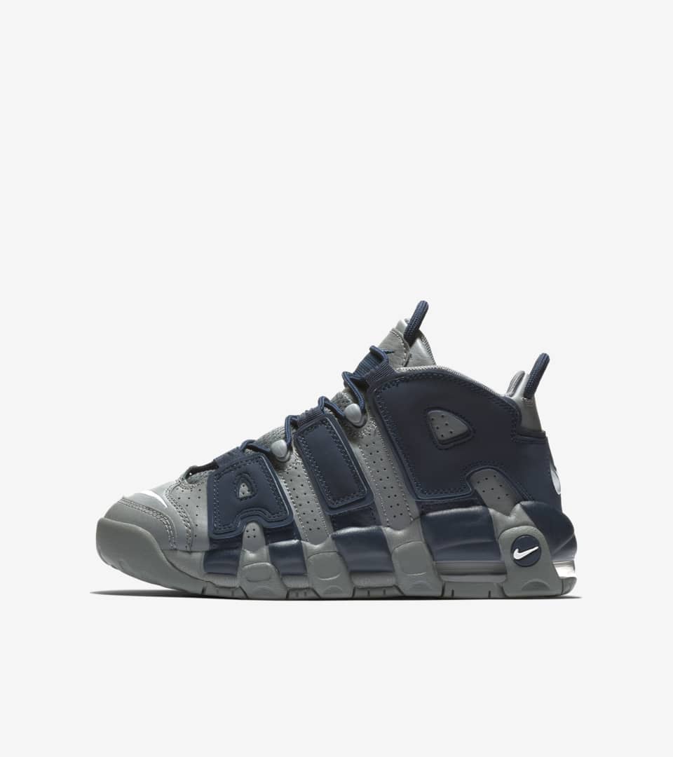 nike air more uptempo cool grey midnight navy