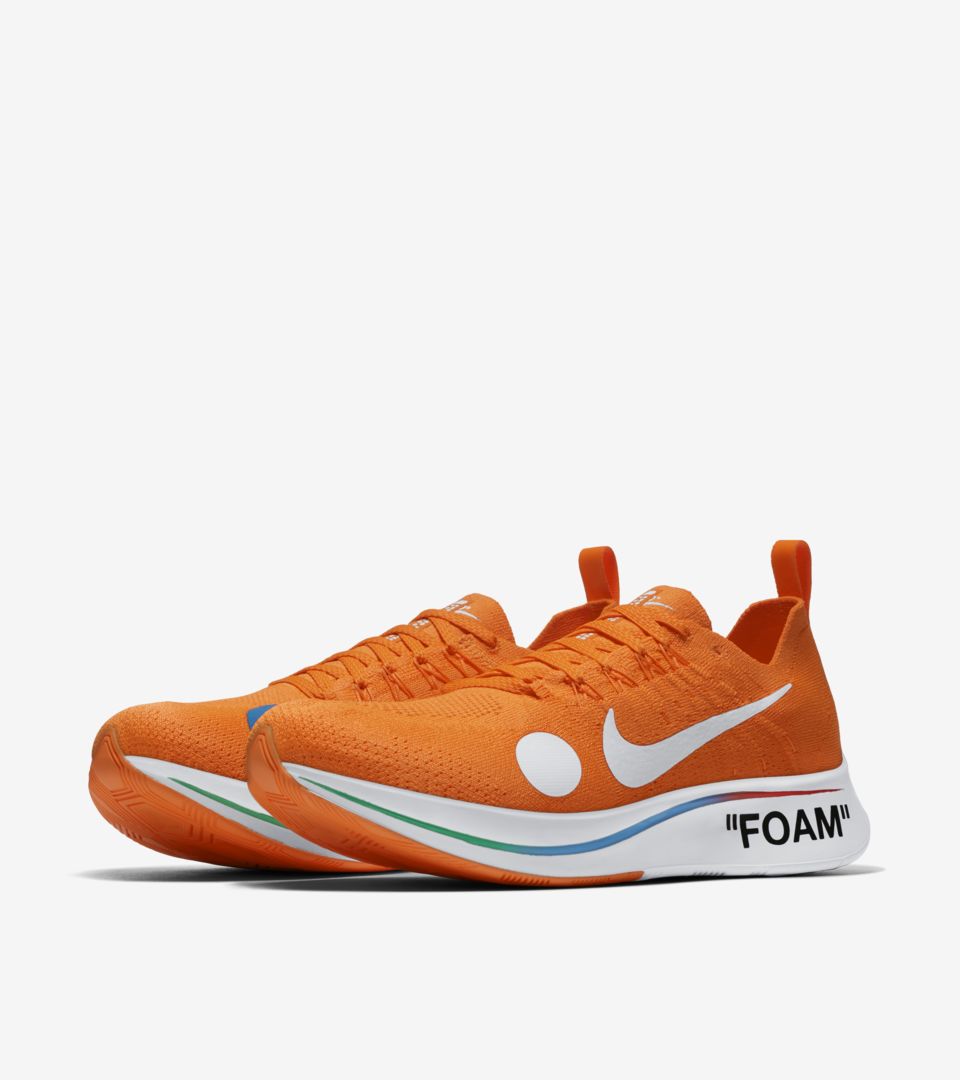 parque Por qué no Canberra Nike Zoom Fly Mercurial Flyknit Off-White 'Total Orange &amp; Volt &amp;  White' Release Date. Nike SNKRS PT