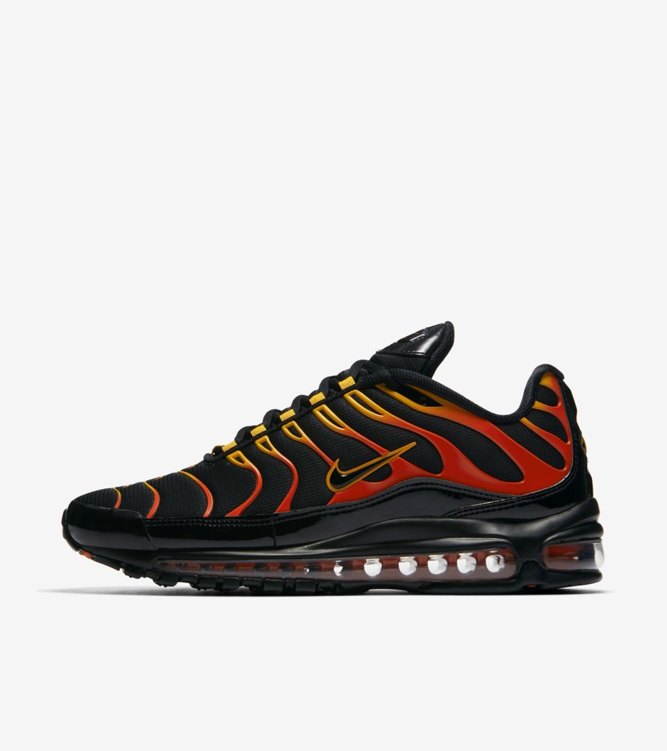 Nike Air Max 97 Plus Shock Orange Black Release Date. Nike SNKRS