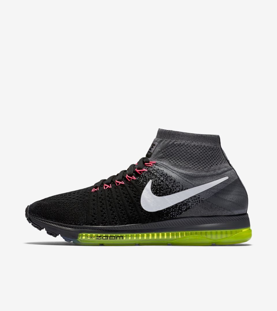 atributo guardarropa Cumplimiento a Women's Nike Air Zoom All Out Flyknit 'Black & Cool Grey'. Nike SNKRS
