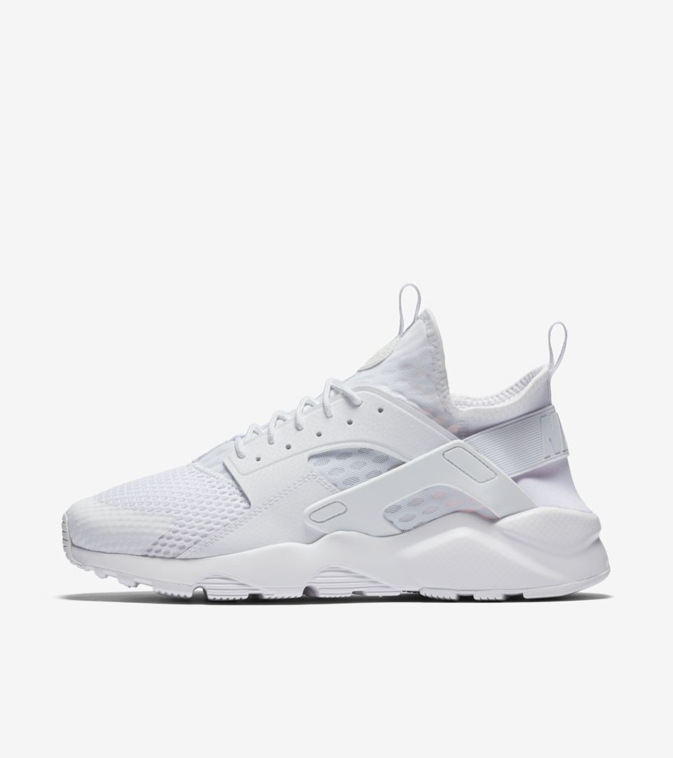 nike huarache triple white junior