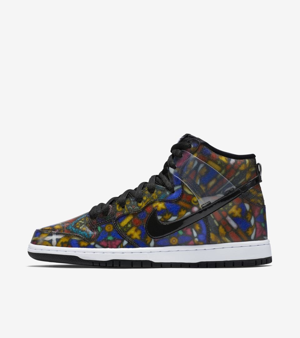 nike dunk high stained glass