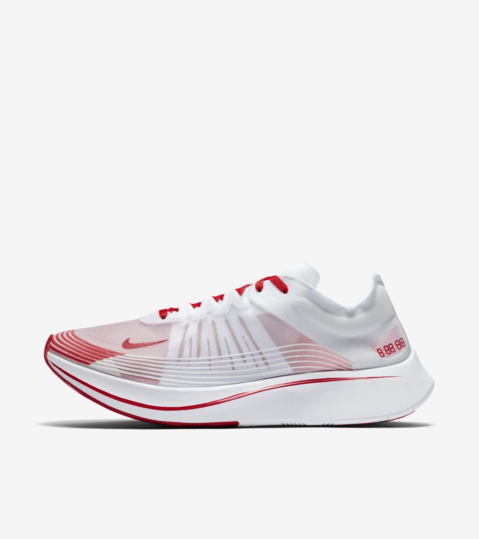 de lanzamiento de las Nike Zoom Fly "White &amp; White". Nike SNKRS ES