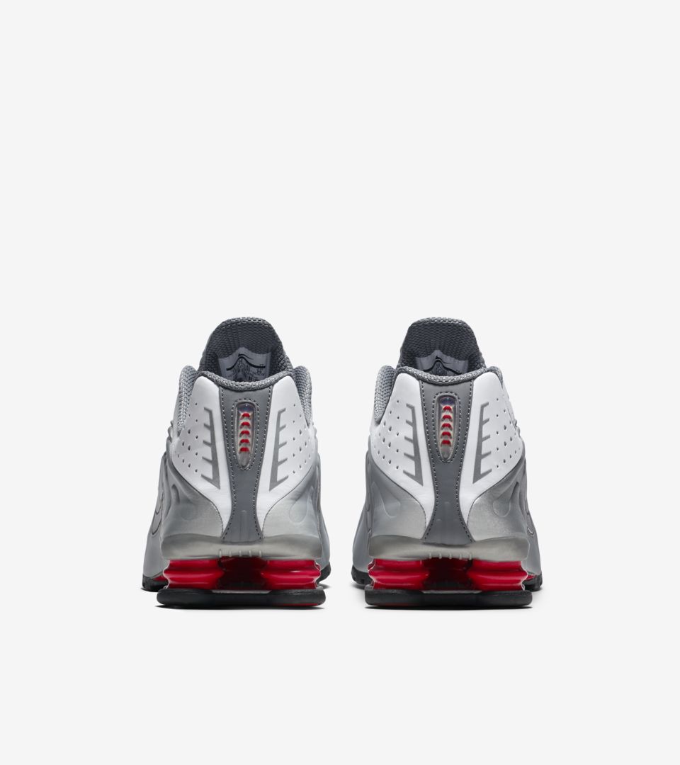 Nike Shox R4 'White & Comet Red & Metallic Silver' Release Date 