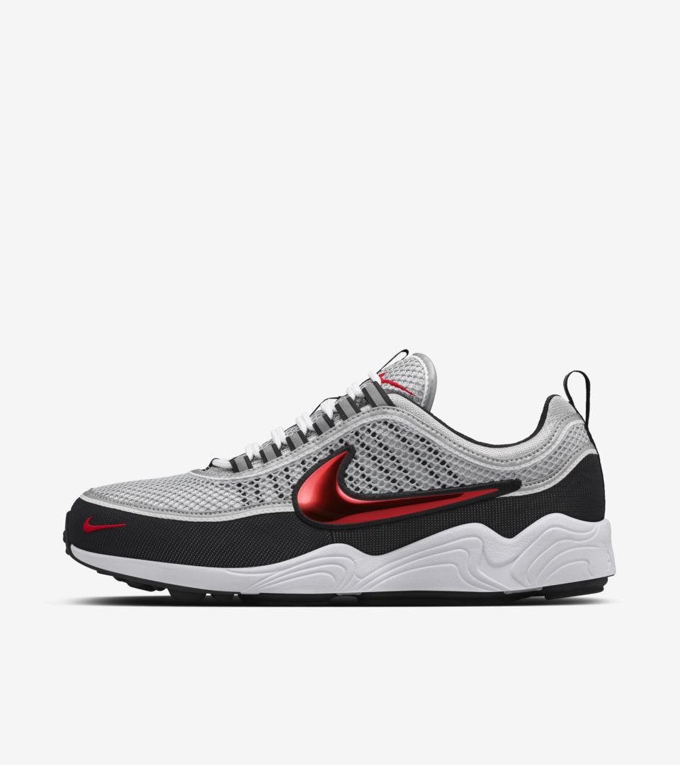 Nike Air Zoom Spiridon 'Silver & Red' Release Date