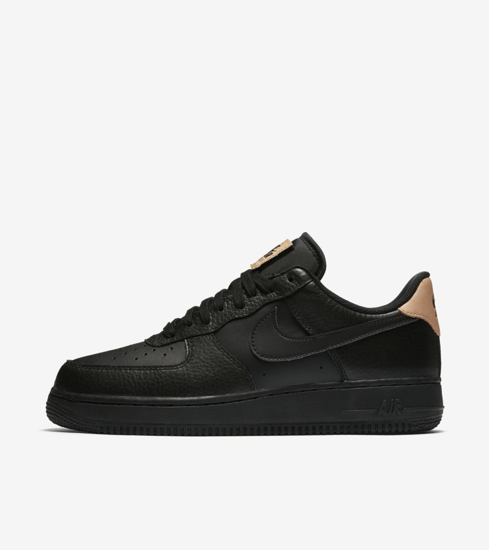 brown and black air force ones