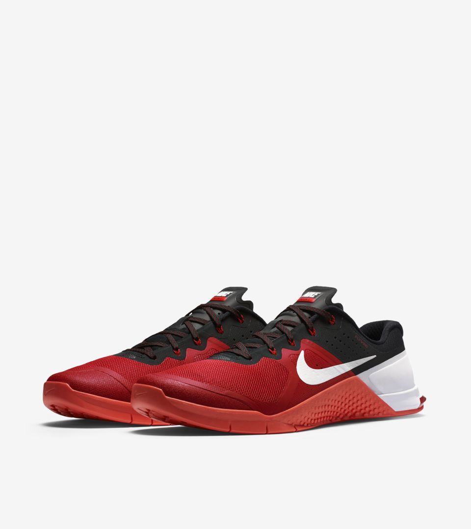 Nike Metcon 2 'Gym Red \u0026 Black \u0026 White 
