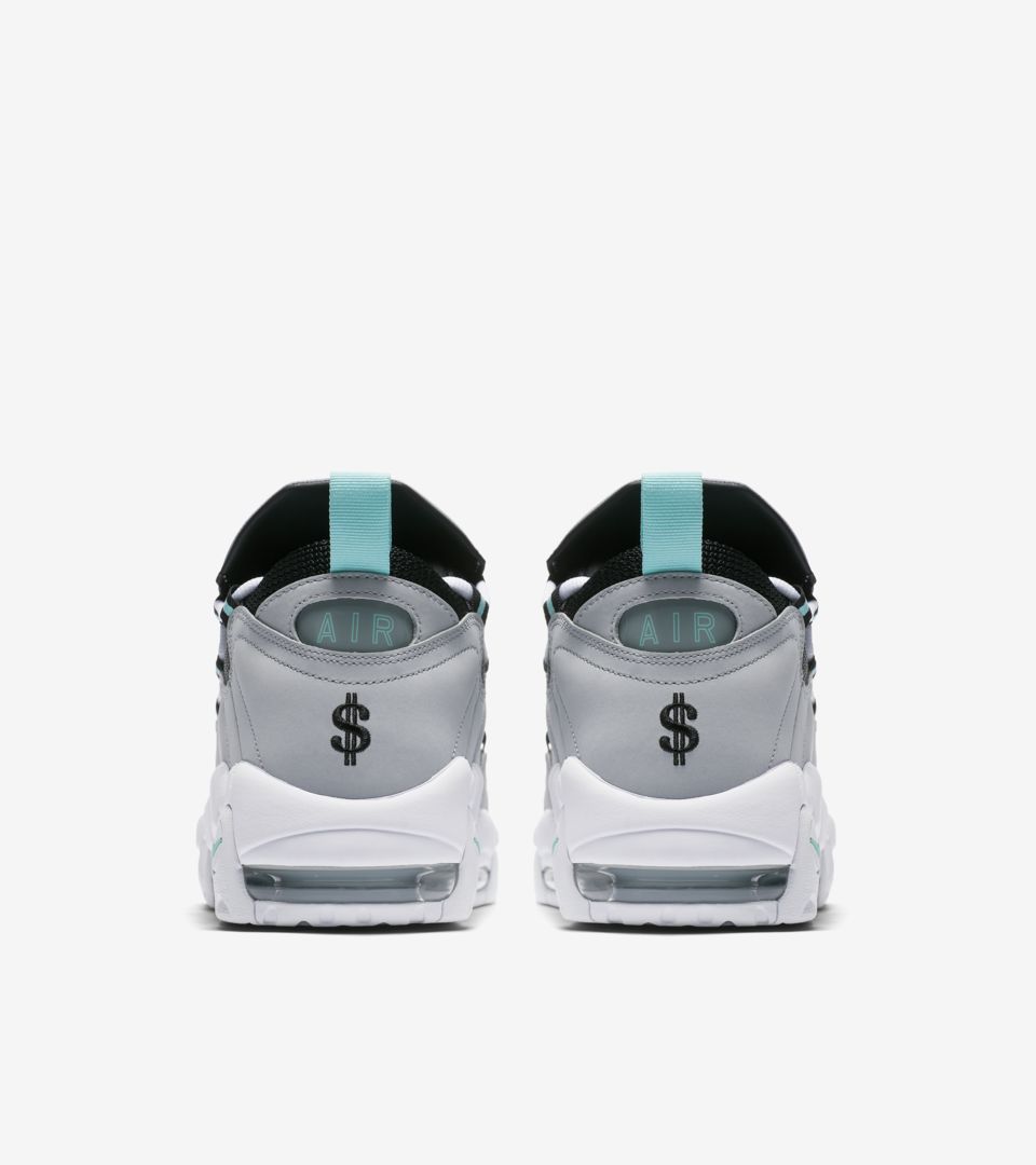 Put away clothes Hate clue Nike Air More Money 'Wolf Grey & Island Green' Release Date. Nike SNKRS