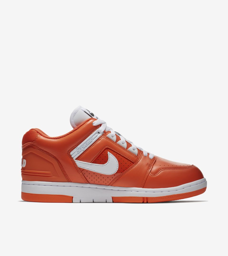 Nike Sb Af2 Low Supreme Orange Blaze