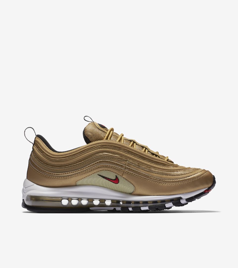 nike air max 97 gold and silver