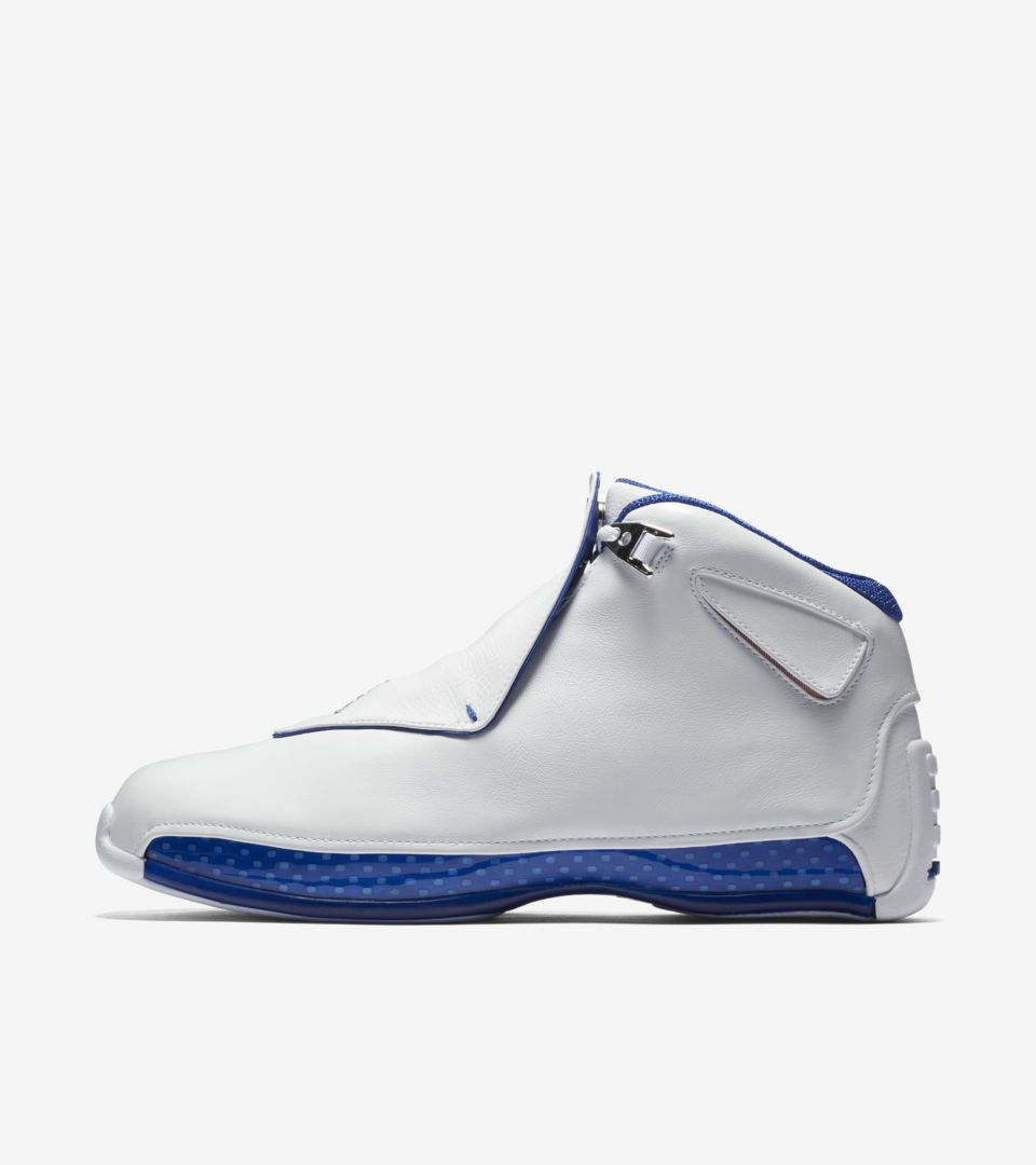 Air Jordan 18 'White \u0026 Sport Royal' Release Date. Nike SNKRS
