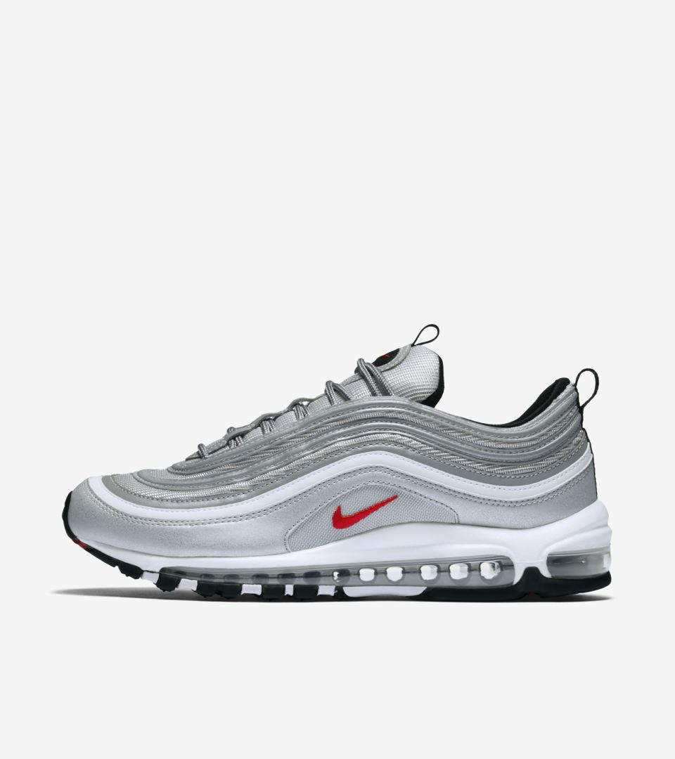 nike 97 silver red