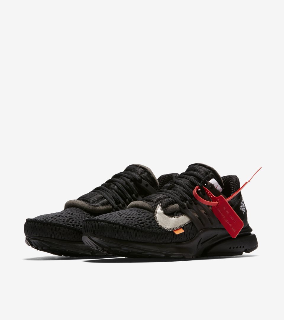Nike 'The Ten' Presto Off-White 'Black and Cone' Release Date. Nike SNKRS ID