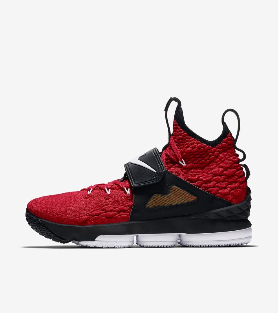 lebron 15 red and gold