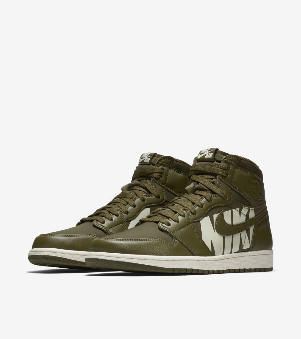 NIKE公式】エア ジョーダン 1 'Olive Canvas and Sail' (555088-300 ...