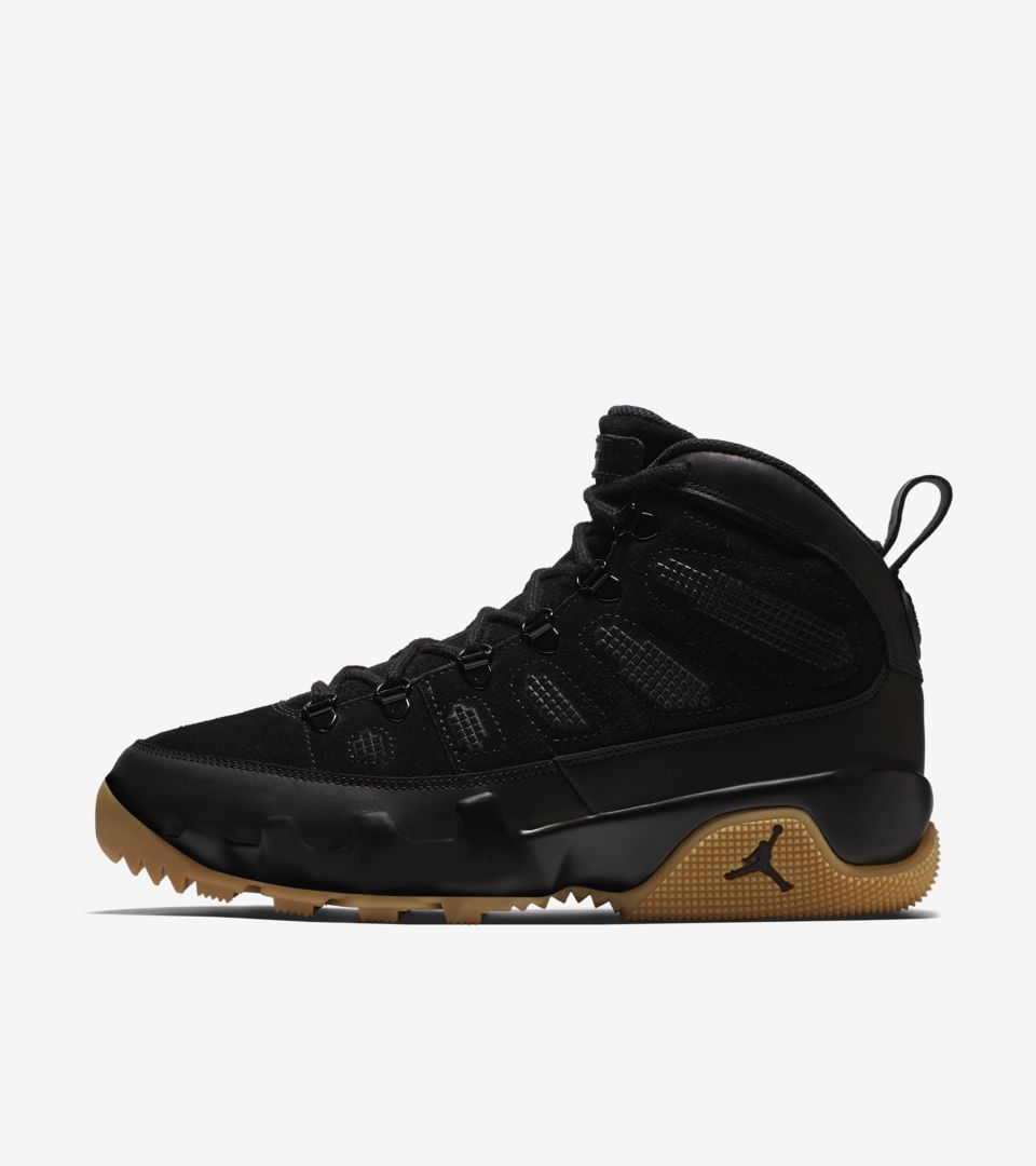 Date de sortie de la Air Jordan 9 Retro Boot NRG « Black \u0026amp; Gum Light  Brown ». Nike SNKRS FR